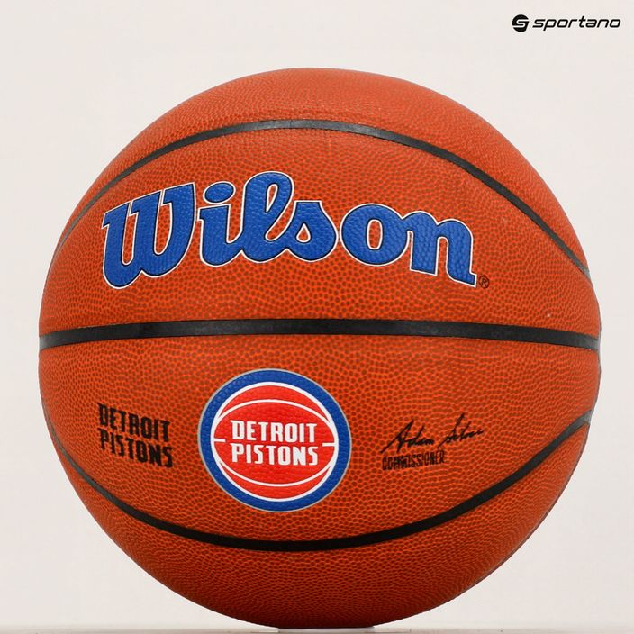 Wilson NBA Team Alliance Detroit Pistons krepšinio kamuolys WTB3100XBDET 7 dydis 6
