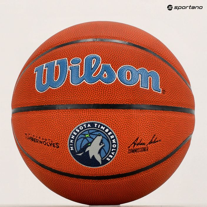 Wilson NBA Team Alliance Minnesota Timberwolves krepšinio kamuolys WTB3100XBMIN dydis 7 6