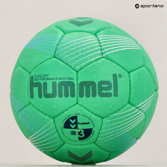 Hummel Concept HB rankinio kamuolys žalias/mėlynas/baltas dydis 3 5