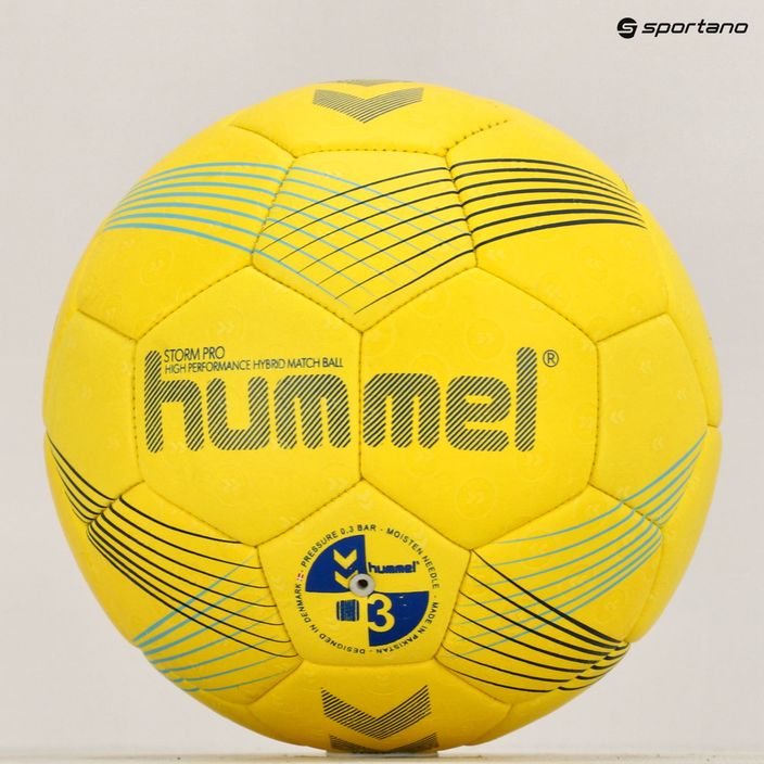 Hummel Strom Pro HB rankinio kamuolys geltonas/mėlynas/marine dydis 3 11