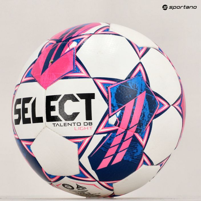 SELECT Talento DB v23 balta/rožinė 3 dydžio futbolo kamuolys 4
