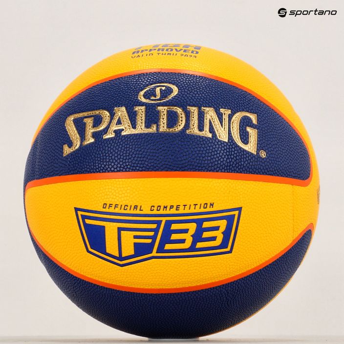 Spalding TF-33 Auksinis krepšinio kamuolys 76862Z dydis 6 5