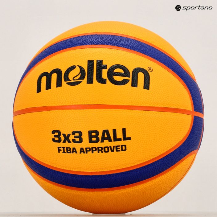 Krepšinio kamuolys Molten B33T5000 FIBA 3x3 yellow/blue dydis 3 5