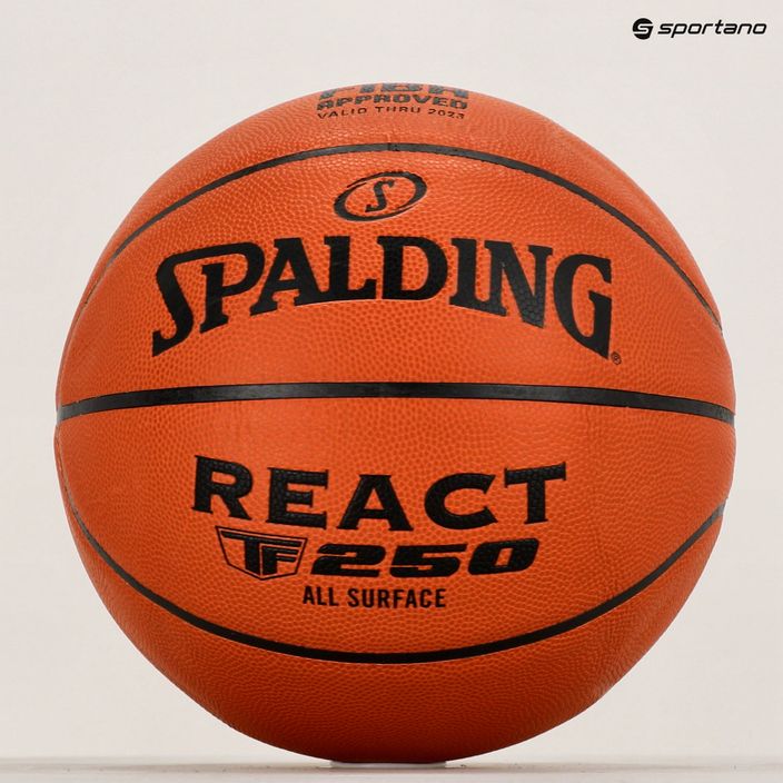 Spalding TF-250 React Logo FIBA krepšinis 76968Z 6