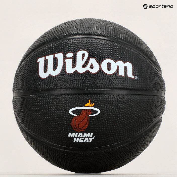 Wilson NBA Tribute Mini Miami Heat krepšinio kamuolys WZ4017607XB3 dydis 3 9