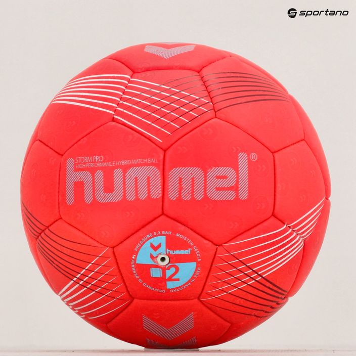 Hummel Strom Pro HB rankinio kamuolys raudona/mėlyna/balta 2 dydis 5