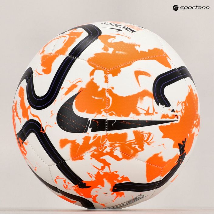 Futbolo kamuolys Nike Premier League Pitch white/total orange/black dydis 5 8