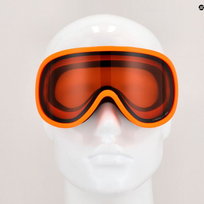 POC POCito Retina fluorescencinės oranžinės spalvos vaikiški slidinėjimo akiniai 10