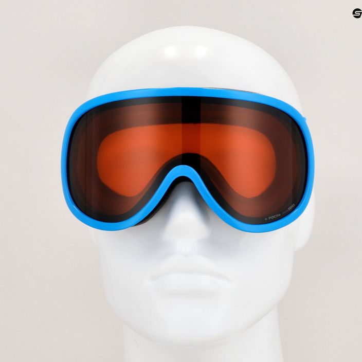 POC POCito Retina fluorescencinės mėlynos spalvos vaikiški slidinėjimo akiniai 10