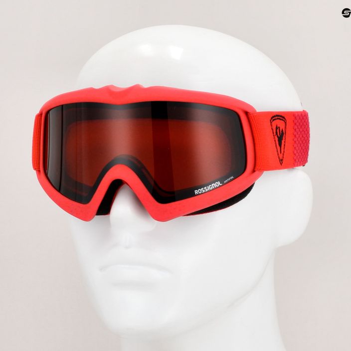 "Rossignol Raffish" raudoni/oranžiniai vaikiški slidinėjimo akiniai 6