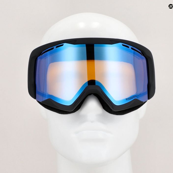 Rossignol Spiral Mirror slidinėjimo akiniai juoda/geltona mėlyna 6