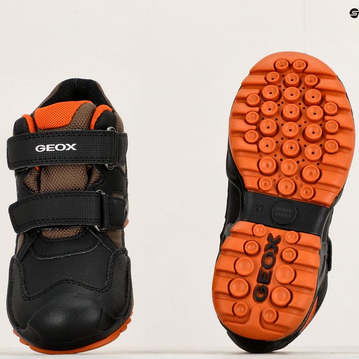 Paauglių batai Geox New Savage Abx black/dark orange 15