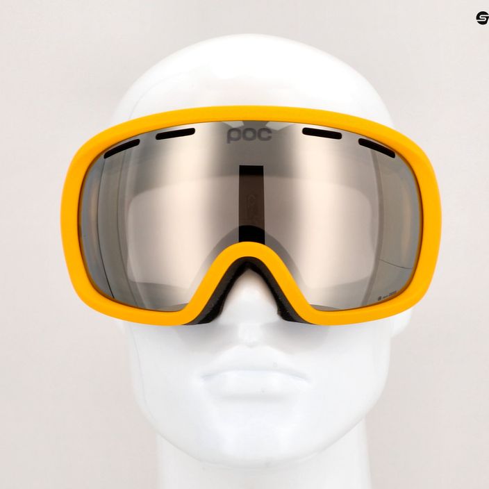 POC Fovea sulfitinės geltonos/iš dalies saulėtos dramblio kaulo spalvos slidinėjimo akiniai 10