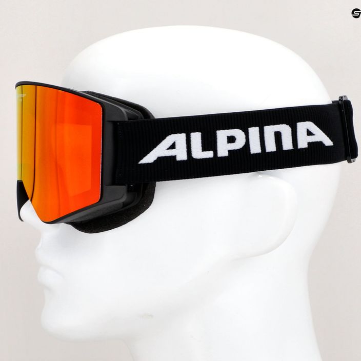 Alpina Narkoja Q-Lite juodi/oranžiniai slidinėjimo akiniai 5
