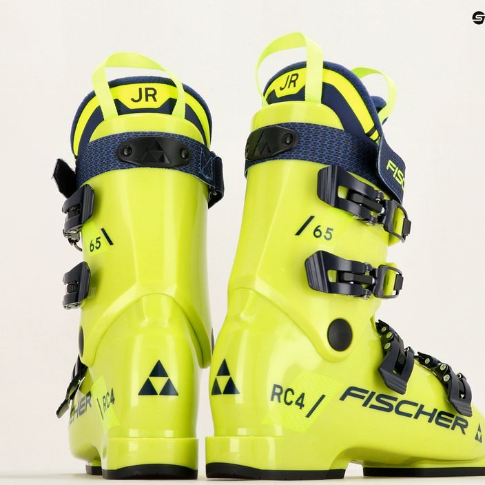 Vaikiški slidinėjimo batai Fischer RC4 65 JR geltoni/gelsvi 12