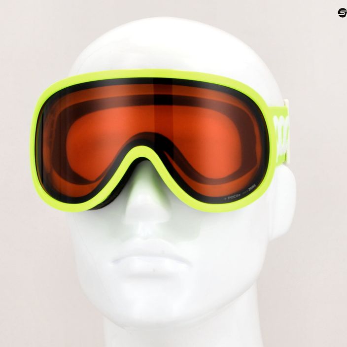 POC POCito Retina fluorescenciniai geltonos/žalios spalvos vaikiški slidinėjimo akiniai 6