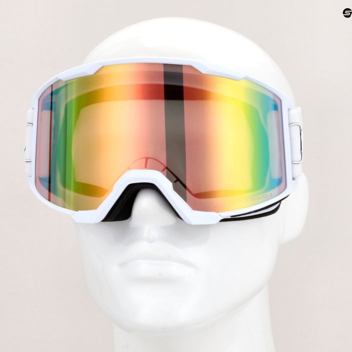 "Red Bull SPECT Spect Solo S1-S3" matiniai balti/balti fotochrominiai/rožiniai veidrodiniai slidinėjimo akiniai 4