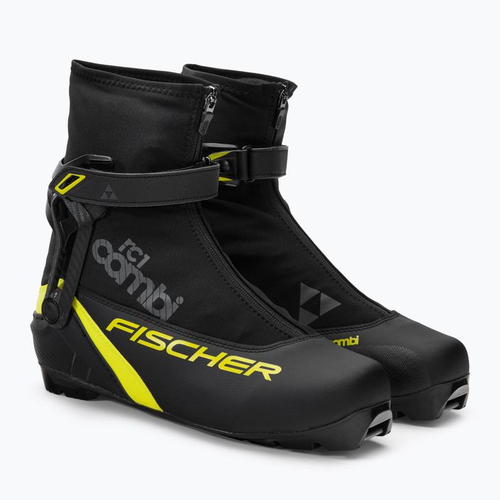 Fischer RC1 Combi bėgimo slidėmis batai juoda/geltona 4