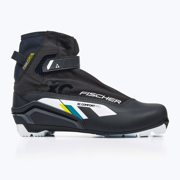 Fischer XC Comfort Pro juodi/gelsvi bėgimo slidėmis batai 12