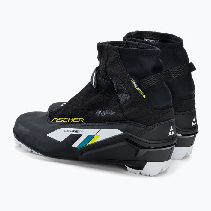 Fischer XC Comfort Pro juodi/gelsvi bėgimo slidėmis batai 3