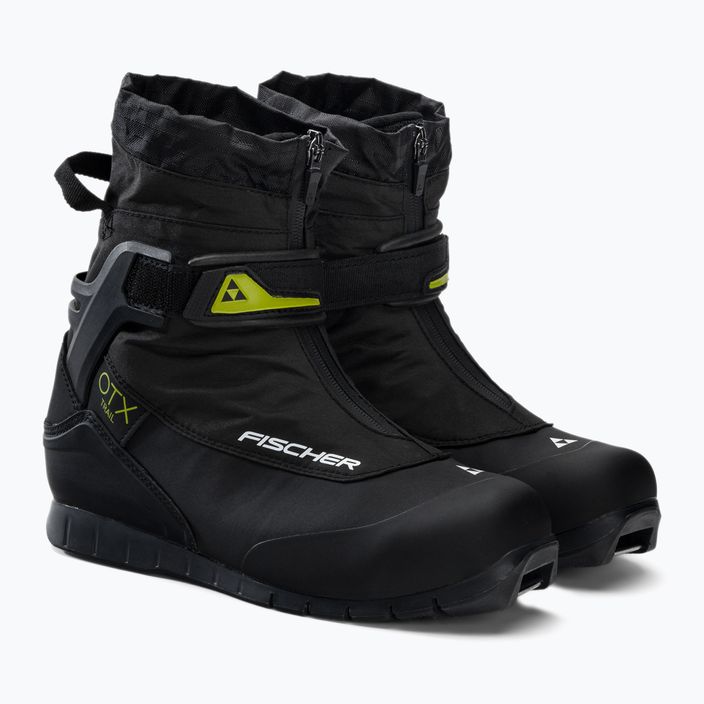 Fischer OTX Trail bėgimo slidėmis batai juodi/gelsvi 4