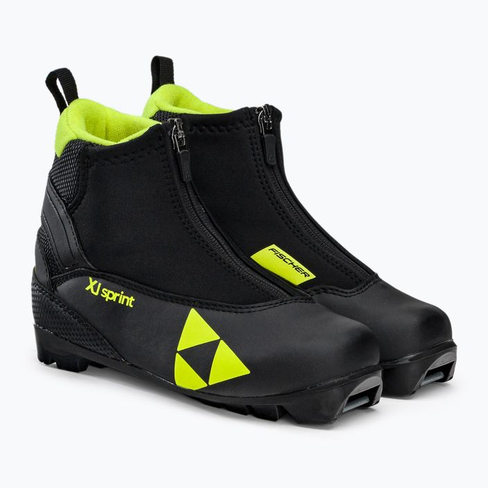 Vaikų bėgimo slidėmis batai Fischer XJ Sprint juoda/geltona 3
