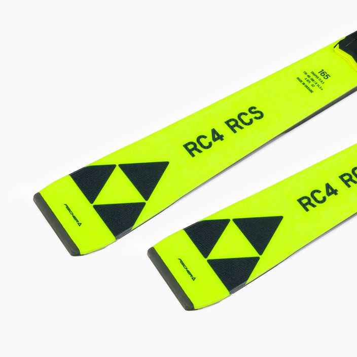 Fischer RC4 RCS AR + RC4 Z11 PR geltonos kalnų slidės 9