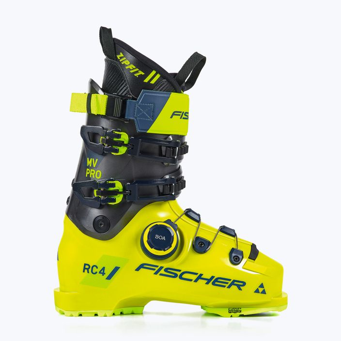 Vyriški slidinėjimo batai Fischer RC4 PRO MV GW BOA ZF CFC yellow/carbon 6