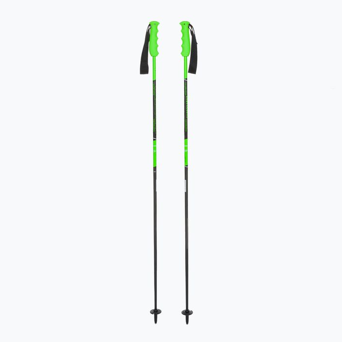 Komperdell Carbon Champion Green Henrik slidinėjimo lazdos juodos/žalios spalvos