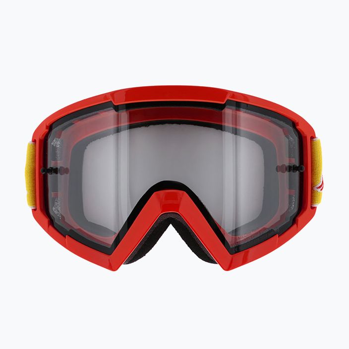 Red Bull SPECT Whip blizgantys raudonos/baltos/skaidrios blykstės 008 dviratininkų akiniai 2