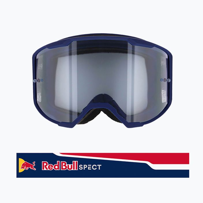 Red Bull SPECT Strive blizgantys tamsiai mėlyni/mėlyni/raudoni/skaidrūs 013S dviratininko akiniai 6