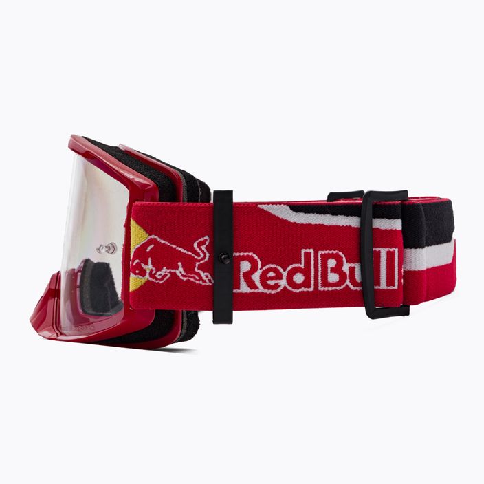 Red Bull SPECT Strive blizgantys raudoni/raudoni/juodi/skaidrūs 014S dviratininkų akiniai 4