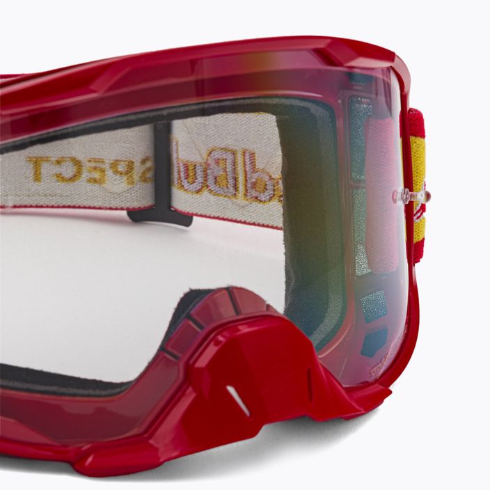 Red Bull SPECT Strive blizgantys raudoni/raudoni/juodi/skaidrūs 014S dviratininkų akiniai 6