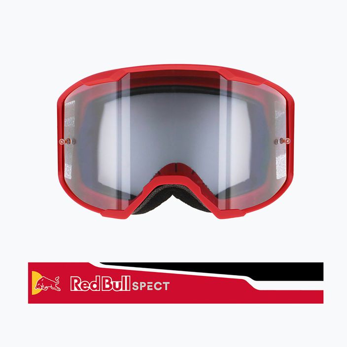 Red Bull SPECT Strive blizgantys raudoni/raudoni/juodi/skaidrūs 014S dviratininkų akiniai 7