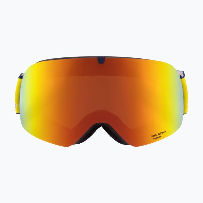 "Red Bull SPECT Soar S3" matiniai tamsiai mėlynos/mėlynos/rudos/raudonos spalvos veidrodiniai slidinėjimo akiniai 2
