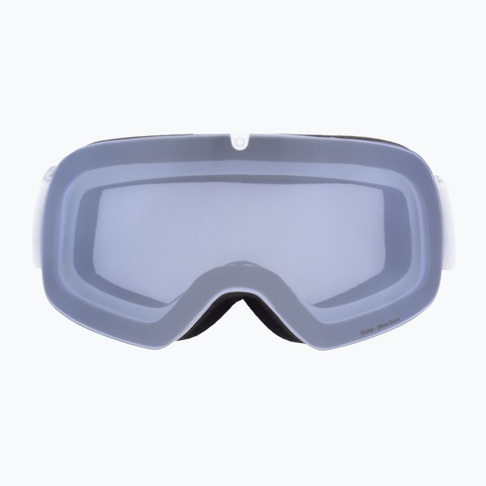 Red Bull SPECT Soar S1 matiniai balti/balti/dūminiai/sidabriniai veidrodiniai slidinėjimo akiniai 2