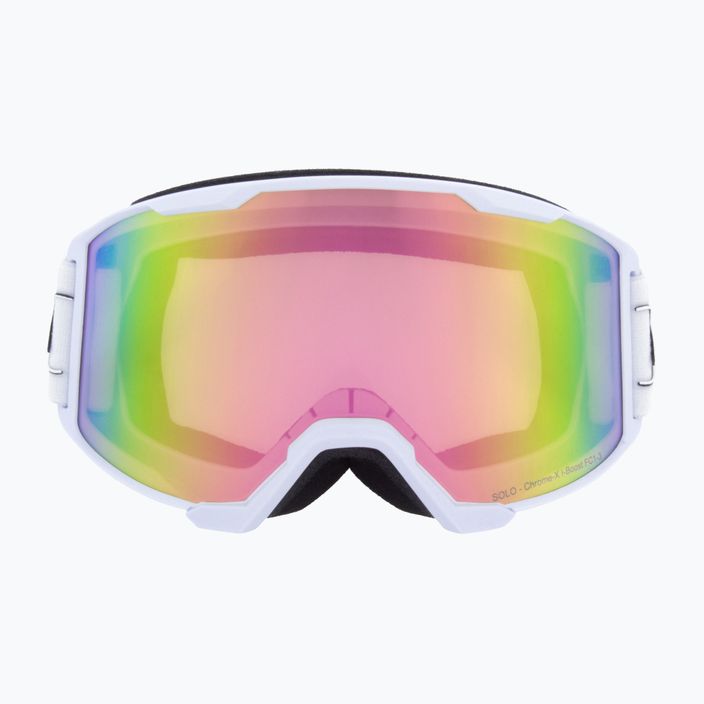 "Red Bull SPECT Spect Solo S1-S3" matiniai balti/balti fotochrominiai/rožiniai veidrodiniai slidinėjimo akiniai 2