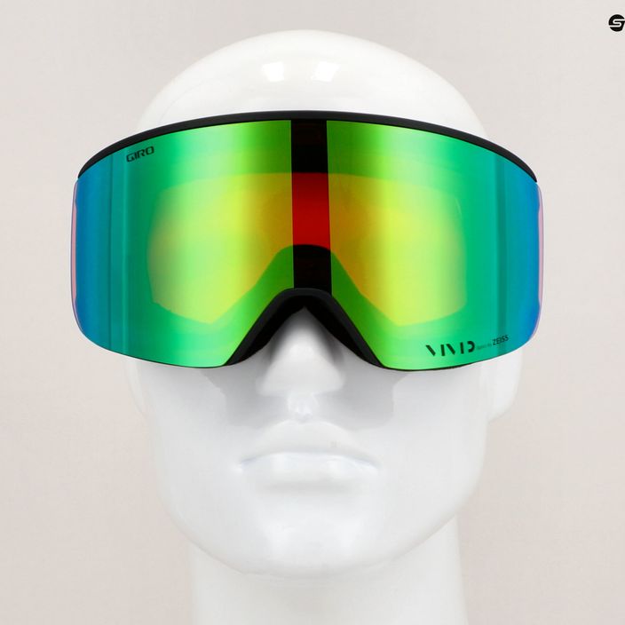 Slidinėjimo akiniai Giro Axis black wordmark/emerald/infrared 11