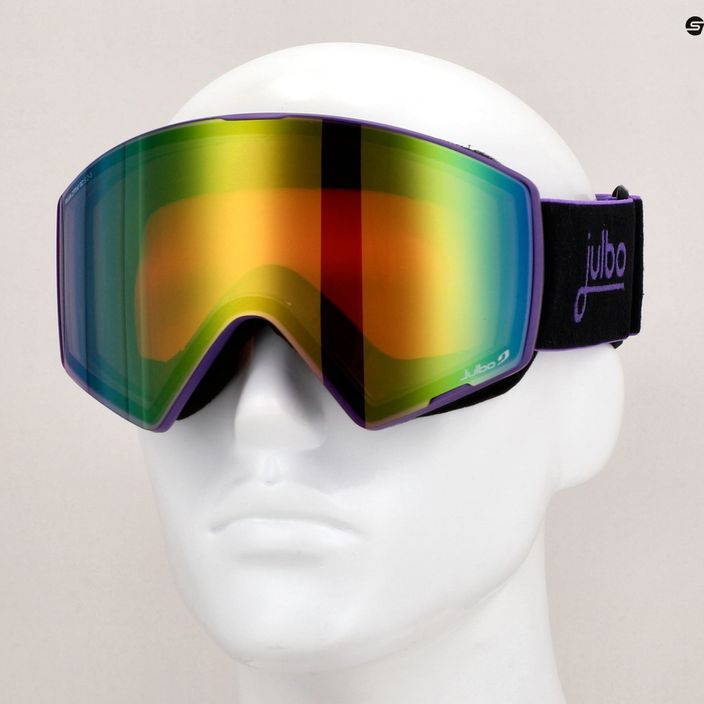 Slidinėjimo akiniai Julbo Razor Edge Reactiv Glare Control purple/black/flash green 10
