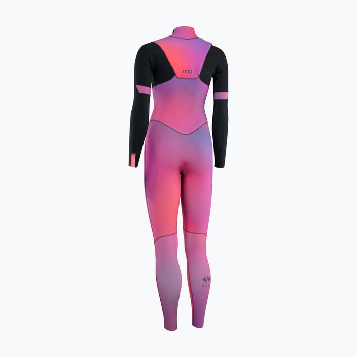 Moteriškas plaukimo hidrokostiumas ION Amaze Core 4/3 Front Zip pink gradient 2