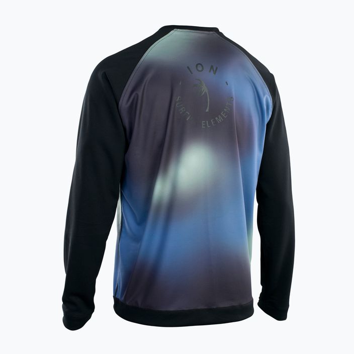 Vyriški maudymosi marškinėliai ION Wetshirt juodos ir tamsiai mėlynos spalvos 48232-4260 2