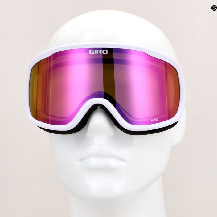 Moteriški slidinėjimo akiniai Giro Moxie white core light/amber pink/yellow 7