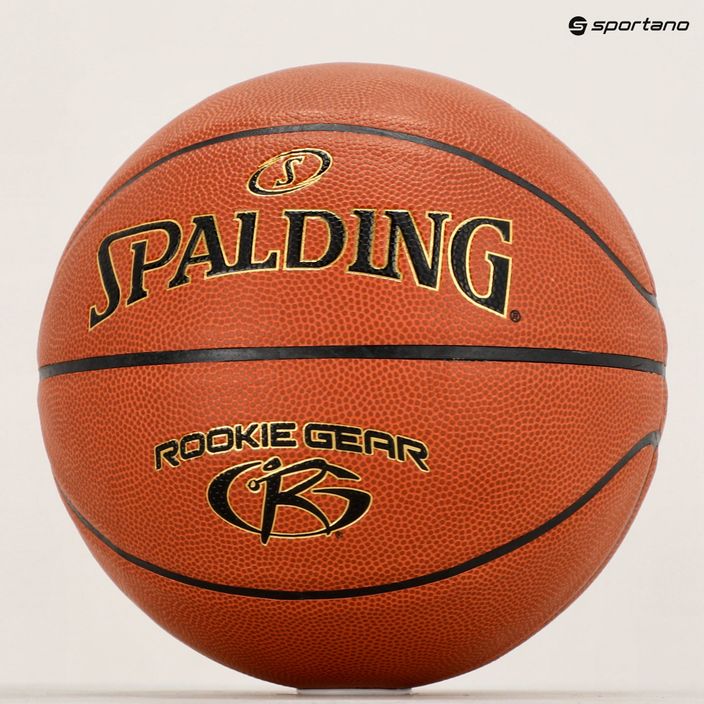 Krepšinio kamuolys Spalding Rookie Gear Leather pomarańczowy dydis 5 5