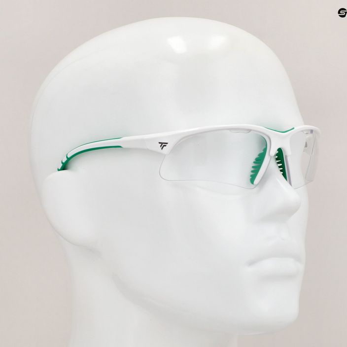 Tecnifibre skvošo akiniai balti/žali 54SQGLWH21 7