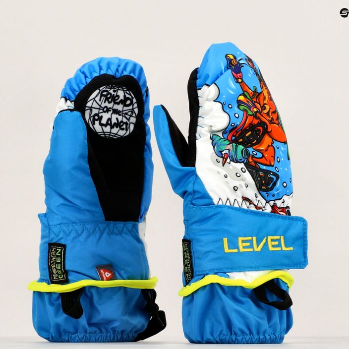 Level Animal vaikiškos slidinėjimo pirštinės šviesiai mėlynos 9