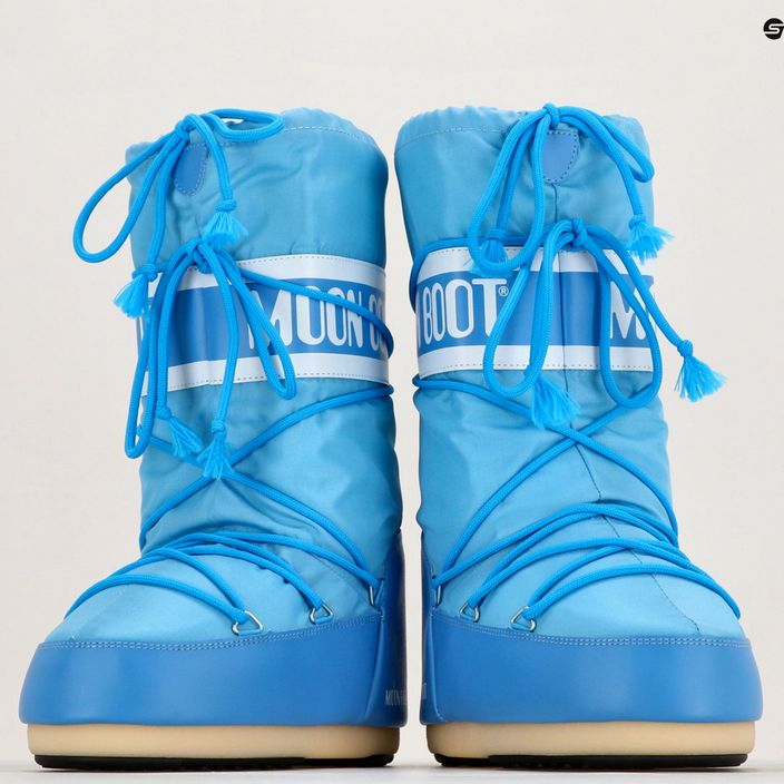 Moon Boot moteriški sniego batai Icon Nylon alaskan blue 9