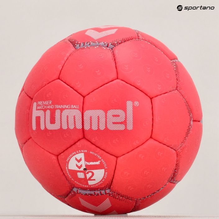 Hummel Premier HB rankinio kamuolys raudona/mėlyna/balta 2 dydis 5