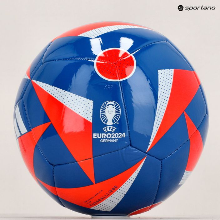 Futbolo kamuolys adidas Fussballiebe Club glow blue/solar red/white dydis 4 6