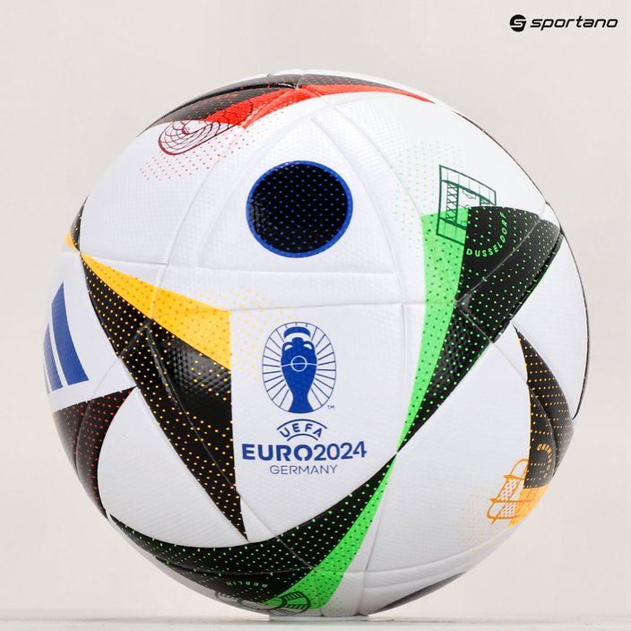 Futbolo kamuolys adidas Fussballliebe 2024 League Box white/black/glow blue dydis 5 8