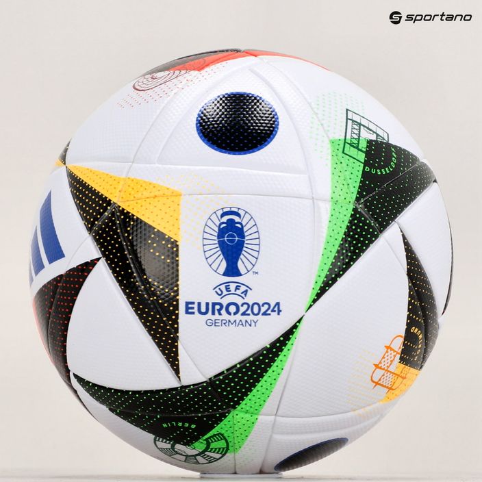 Futbolo kamuolys adidas Fussballliebe 2024 League Box white/black/glow blue dydis 4 7